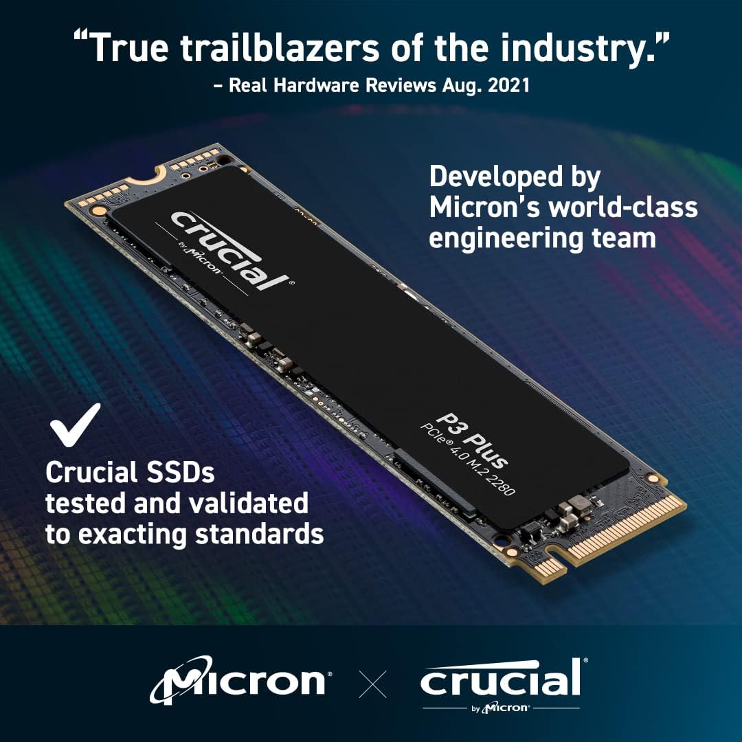 Crucial P3 Plus 1TB PCIe Gen4 SSD